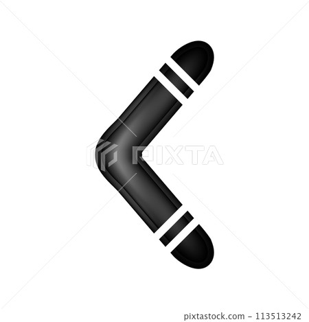 Boomerang icon on white. 113513242