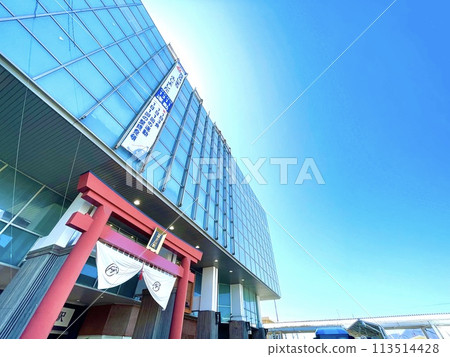 Fujikyu Railway Line - Torii gate at Mt. Fuji Station Fujikyu Railway Line - Torii gate at Mt. Fuji Station 113514428