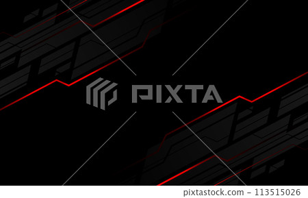 Abstract red black light lines circuit grey geometric slash on blank space design modern futuristic technology creative background vector Abstract red black light lines circuit grey geometric slash on blank space design modern futuristic technology creative background vector 113515026