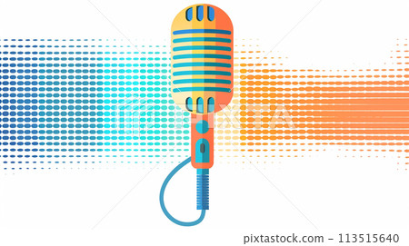 Microphone illustration 113515640