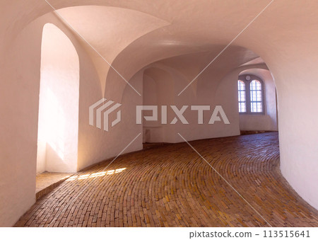 Round Tower Interior, Copenhagen, Denmark, Spiral Perspective Round Tower Interior, Copenhagen, Denmark, Spiral Perspective 113515641