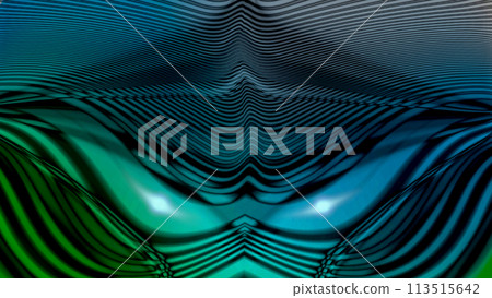 abstract background image.Curved blue lines with longitudinal stripes of lightening. 113515642