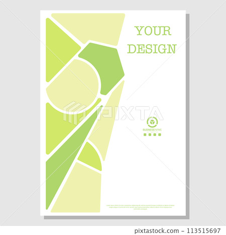 Abstract composition of geometric shapes. Layout and ideas for title pages, covers, books, brochures, leaflets, posters, booklets. Template for interior and decoration ideas. Simple style Abstract composition of geometric shapes. Layout and ideas for title pages, covers, books, brochures, leaflets, posters, booklets. Template for interior and decoration ideas. Simple style 113515697