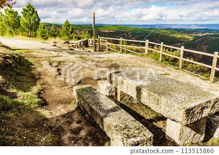 River Sil Canyon, Spain. Mountain view from lookout 113515860
