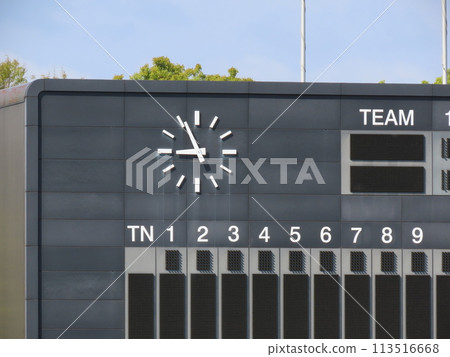 Baseball field scoreboard Baseball field scoreboard 113516668