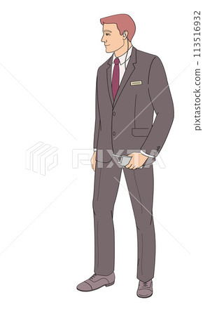 hotel staff  male  character, security 113516932