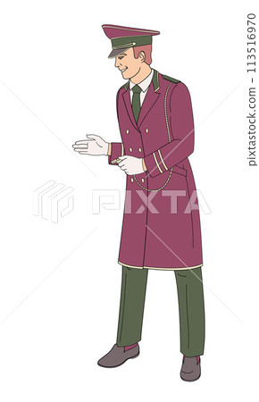 hotel staff  male character, doorman 113516970