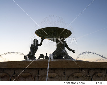 fountain of the tritons in Valletta, Malta 113517406