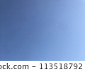 藍天在非常晴朗的一天拍攝 113518792