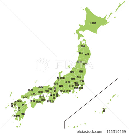 Map of Japan Map of Japan 113519669