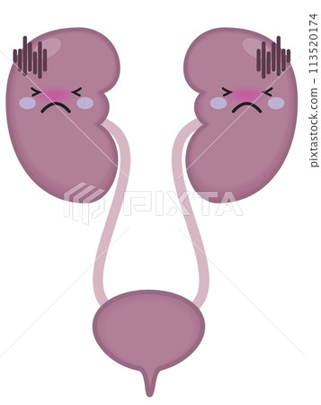 不健康的腎臟和腎臟特徵 113520174