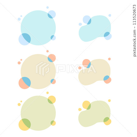 Pastel round frame 113520673