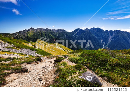 Mt. Yarigatake and the Hotaka Mountain Range in the Northern Alps Mt. Yarigatake and the Hotaka Mountain Range in the Northern Alps 113521223