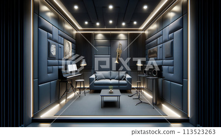 A room for playing the trumpet and other hobby instruments 113523263