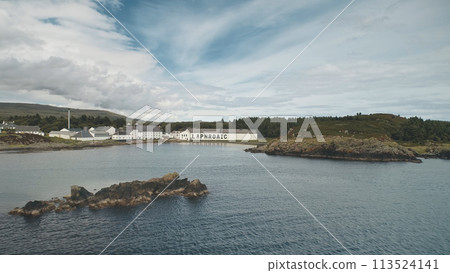 2018.08.07 - Laphroaig distillery, Port Ellen, Islay Island, United Kingdom, Europe whiskey industry 113524141