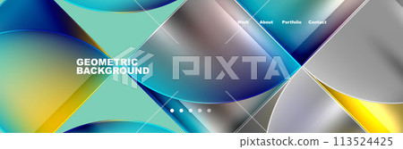 Azure sky reflected in liquid blue glass, with a touch of electric yellow Azure sky reflected in liquid blue glass, with a touch of electric yellow 113524425