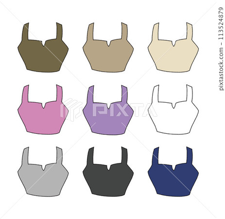Bustier illustration set 113524879