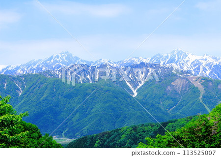 The Northern Alps from Route 406 in May. The beautiful Northern Alps. 113525007