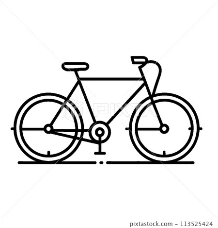 黑色自行車圖標 113525424