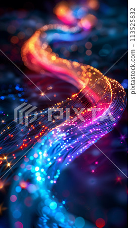 Shining colorful road 113525832