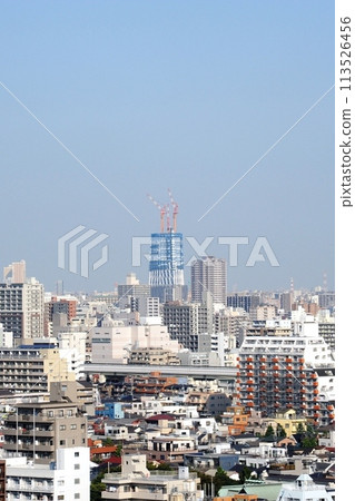 [Sumida Ward, September 17, 2009, Tokyo Nostalgia, Fixed-point photography of the construction of the "Tokyo Skytree"] 113526456