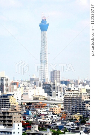 [Sumida Ward, June 15, 2010, Tokyo Nostalgia, Fixed-point photography of the construction of the "Tokyo Skytree"] 113526717