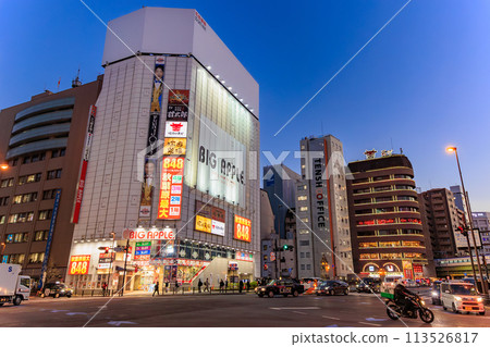 Akihabara cityscape in the evening, Chiyoda Ward, Tokyo 113526817