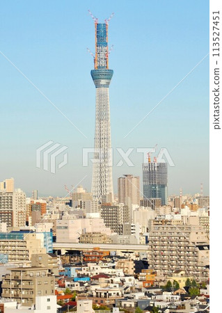 [Sumida Ward, November 2, 2010, Tokyo Nostalgia, Fixed-point photography of the construction of the "Tokyo Skytree"] 113527451