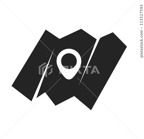 map pin location Logo template Isolated. Brand Identity. Icon Abstract Vector graphic map pin location Logo template Isolated. Brand Identity. Icon Abstract Vector graphic 113527593