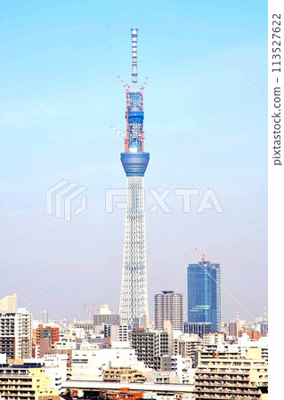 [Sumida Ward, March 14, 2011, Tokyo Nostalgia, Fixed-point photography of the construction of the "Tokyo Skytree"] 113527622