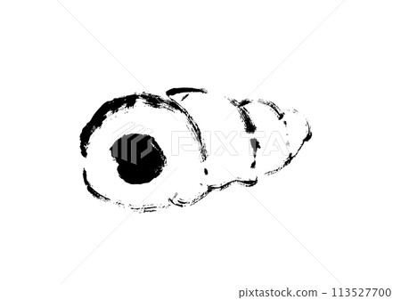 Hand-drawn illustration of Cornetpan Line drawing illustration Hand-drawn illustration of Cornetpan Line drawing illustration 113527700