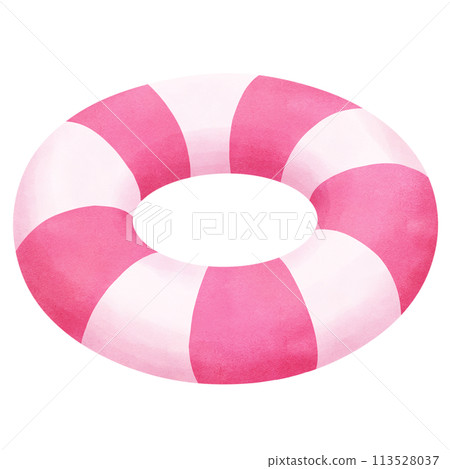 Summer pink and white rubber ring Summer pink and white rubber ring 113528037