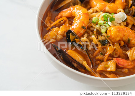Jjamppong - Korean Seafood Noodle Soup Jjamppong - Korean Seafood Noodle Soup 113529154
