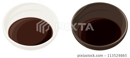 盤子裡的醬油 盤子裡的醬油 113529865