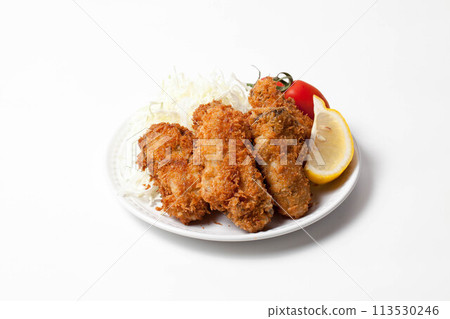 看起來很美味的煎牡蠣 113530246