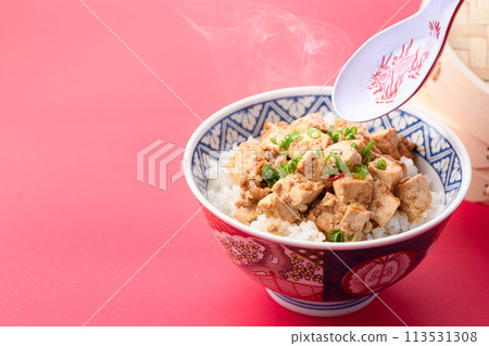 Mabo tofu don bowl Mabo tofu don bowl 113531308