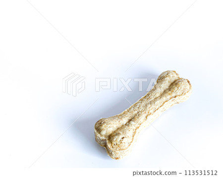 Dog chew bone stick on the white background 113531512