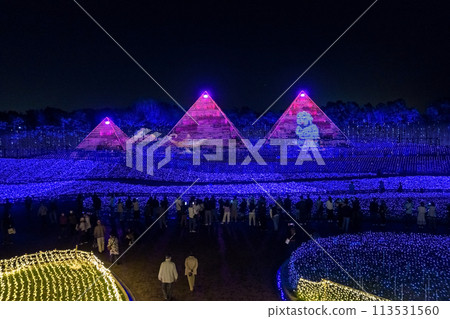 Nabana no Sato Illumination and Golden Pyramid (Nagashima Resort, Kuwana City, Mie Prefecture) 113531560