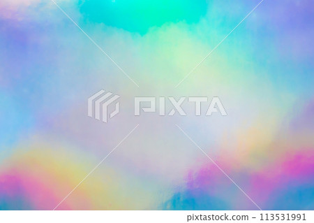 Holographic rainbow foil iridescent texture abstract hologram background 113531991