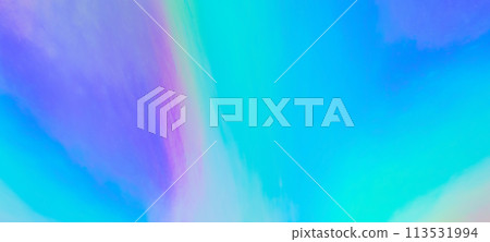 Holographic rainbow foil iridescent texture abstract hologram panoramic background Holographic rainbow foil iridescent texture abstract hologram panoramic background 113531994