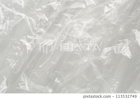 transparent plastic bag texture on white background transparent plastic bag texture on white background 113532749