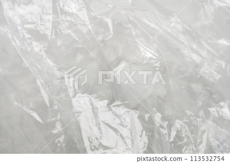 transparent plastic bag texture on white background transparent plastic bag texture on white background 113532754