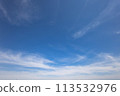 This is a picture of the calm blue sky on a sunny day and the clouds called cirrostratus (thin clouds). This is a picture of the calm blue sky on a sunny day and the clouds called cirrostratus (thin clouds). 113532976