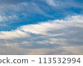 This is a picture of the calm blue sky on a sunny day and the clouds called cirrostratus (thin clouds). This is a picture of the calm blue sky on a sunny day and the clouds called cirrostratus (thin clouds). 113532994