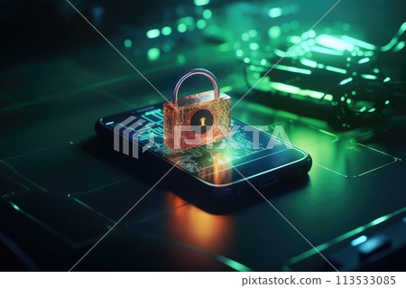 Personal data protection , digital fingerprint trace, a padlock, know your customer, kyc, k.y.c., Cybersecurity, Digital Lock on Technology Network Data Protection Background, smartphone symbol, . Personal data protection , digital fingerprint trace, a padlock, know your customer, kyc, k.y.c., Cybersecurity, Digital Lock on Technology Network Data Protection Background, smartphone symbol, . 113533085