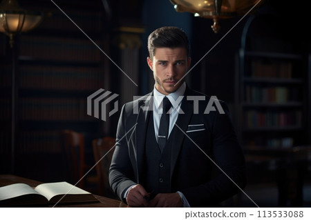 Timeless elegance and modern flair: a curated guide to gentlemen's style, blending sophistication individuality in fashion , encapsulating essence of sartorial refinement contemporary trends. 113533088