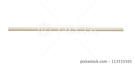Biodegradable eco friendly white paper drinking straw isolated on white background Biodegradable eco friendly white paper drinking straw isolated on white background 113533505