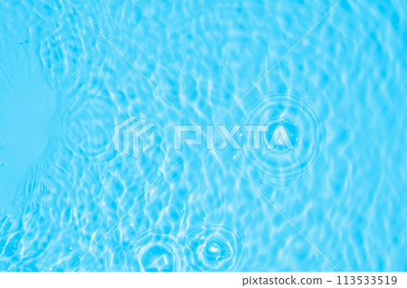 Abstract transparent water shadow surface texture natural ripple on blue background Abstract transparent water shadow surface texture natural ripple on blue background 113533519