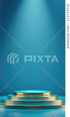 Celebrating success, podium award sign, symbolizing achievement, victory, and recognition in competitions, ceremonies, and events, a testament to excellence and accomplishment 113533526