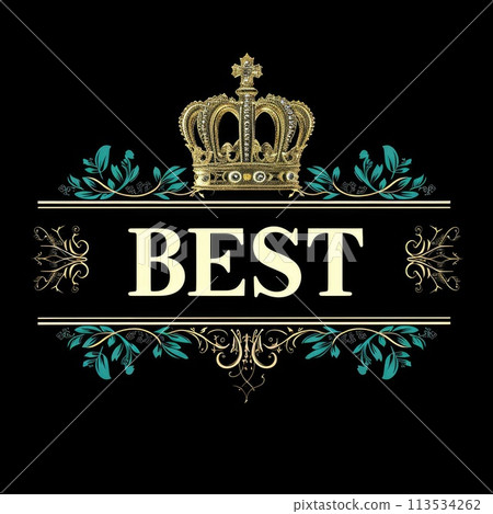 Best sign logo text: a sophisticated blend on busines cards, banner, and background, encapsulating exclusivity and luxury for an elite and distinguished corporate identity 113534262